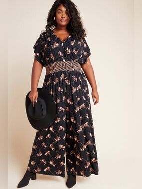 Anthropologie Arie Wide-Leg Jumpsuit EUC